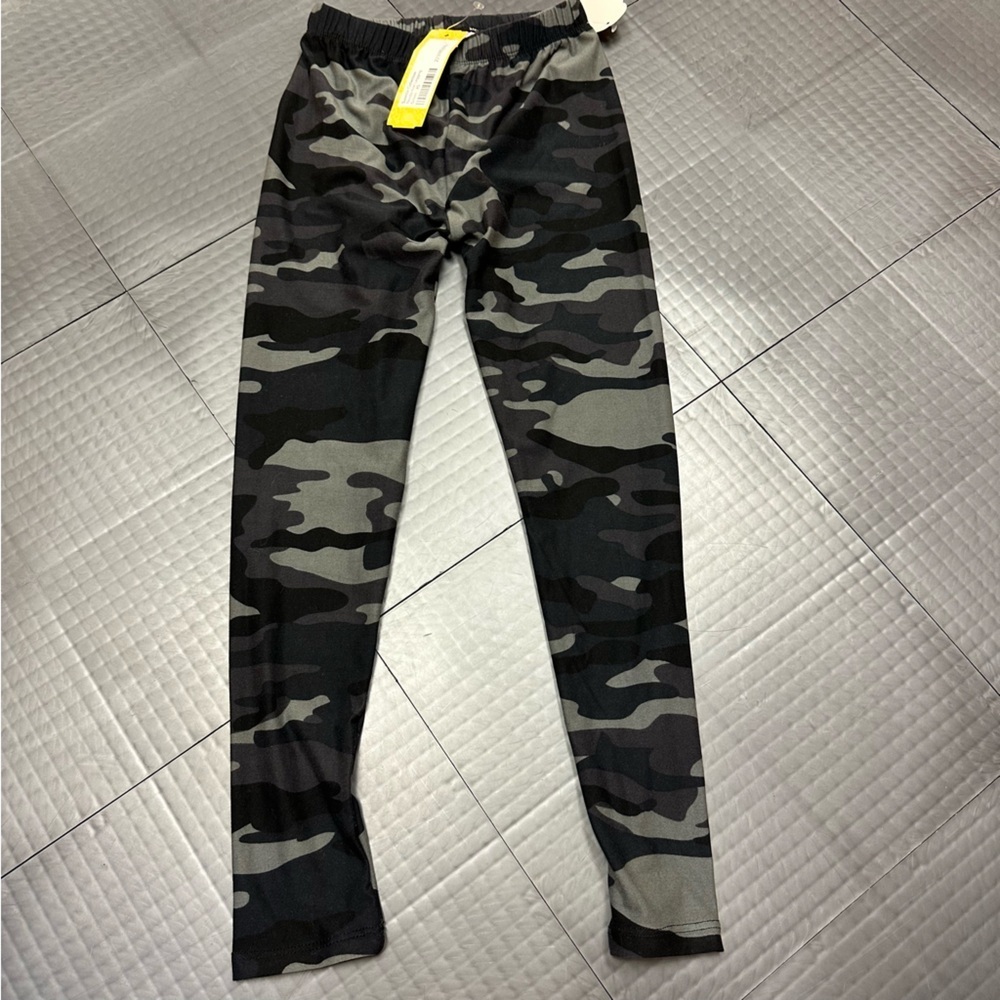 SUZETTE GIRLS TWEEN SIZE 6 CAMOUFLAGE LEGGINGS NEW